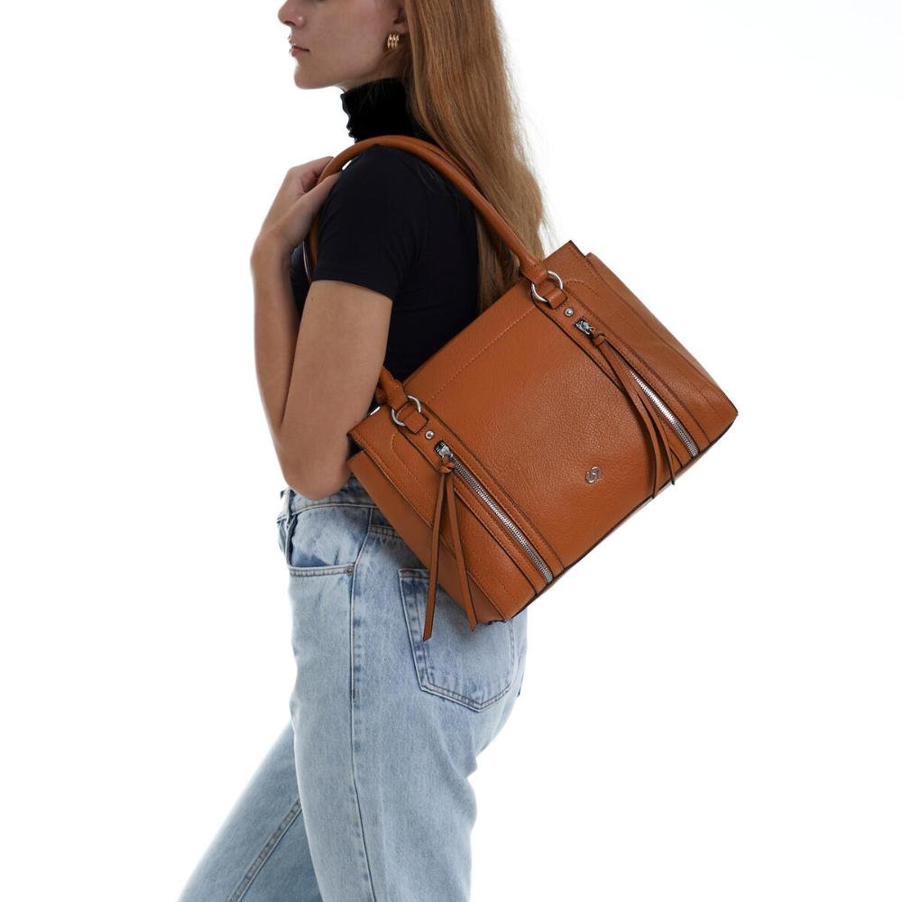 Bolsa Ombro Tote Long Strap BS72879GA Gash Caramelo 2