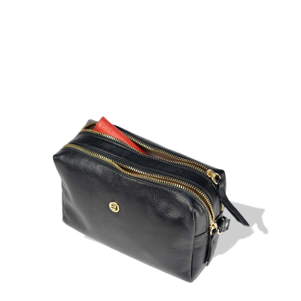 Bolsa Couro Transversal Essentials 2870-1L Le Postiche Preto 4