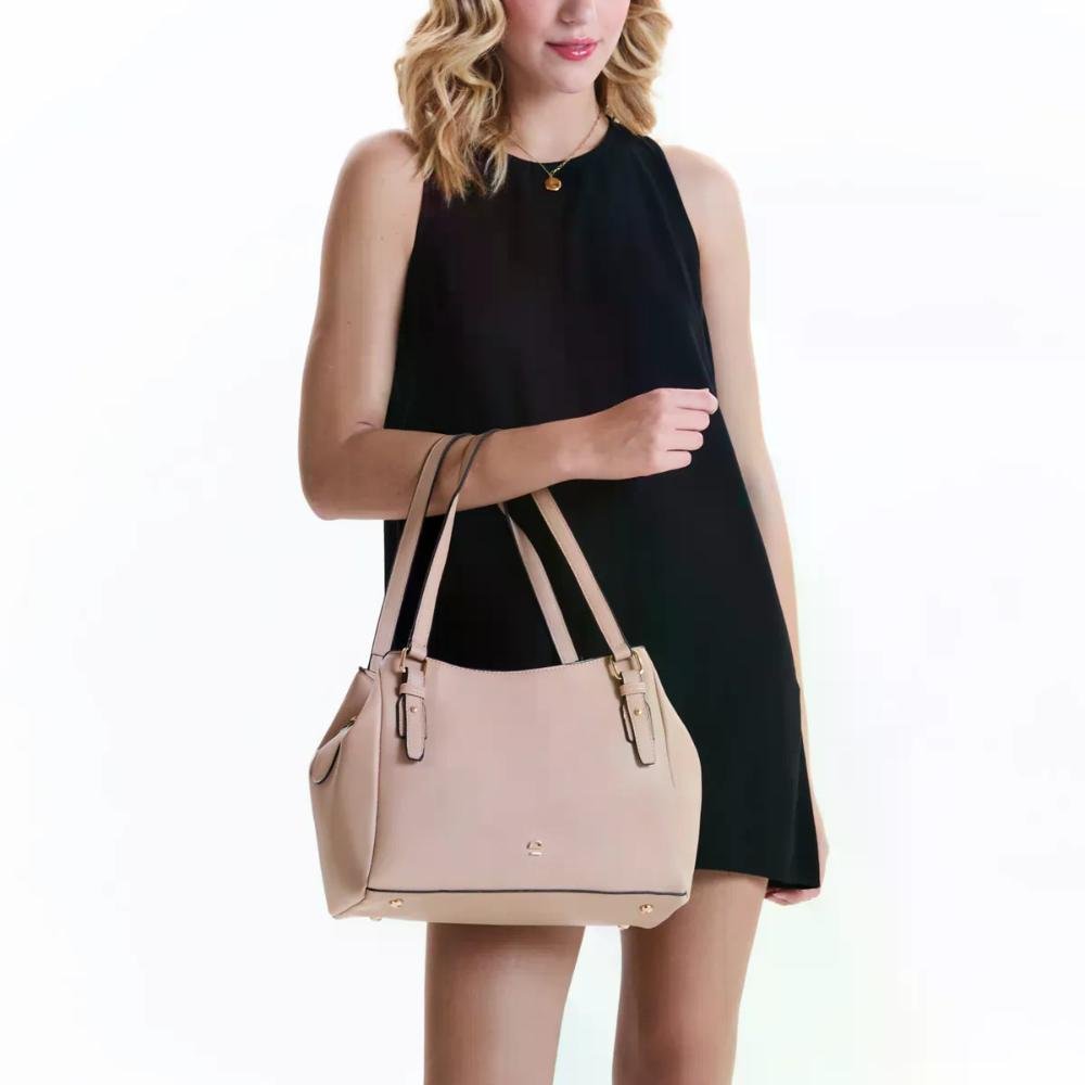Bolsa Ombro Classic SS23003OW Le Postiche Bege 7