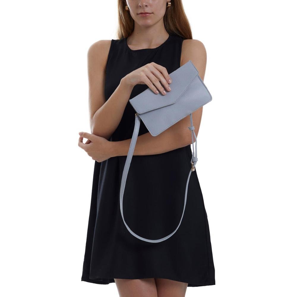 Bolsa Tiracolo 2 em 1 SS23007 Le Postiche Azul Claro 9