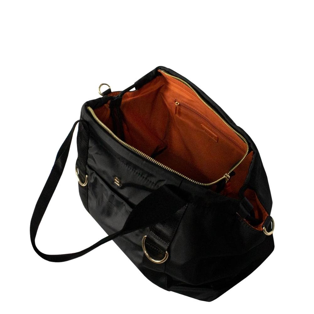 Bolsa Transversal e Mão Sport Nylon Le Postiche Preto 4