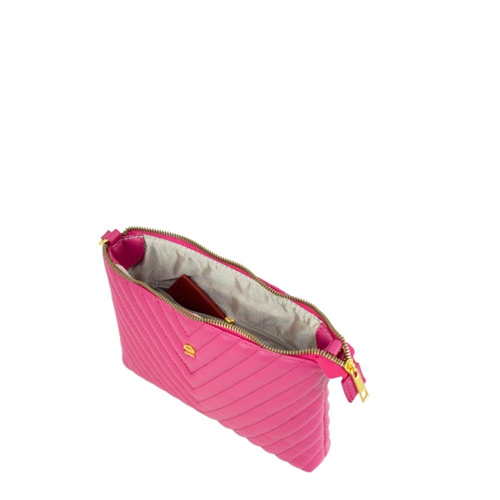 Bolsa Transversal Matelassê LPB0065 Le Postiche Rosa 4