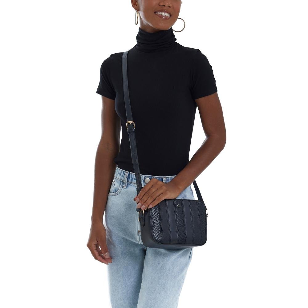 Bolsa Transversal Mix BS67346LP Le Postiche Preto 2