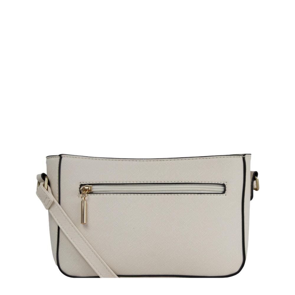 Bolsa Transversal Saffiano Basic BS67373LP Le Postiche Off White 3