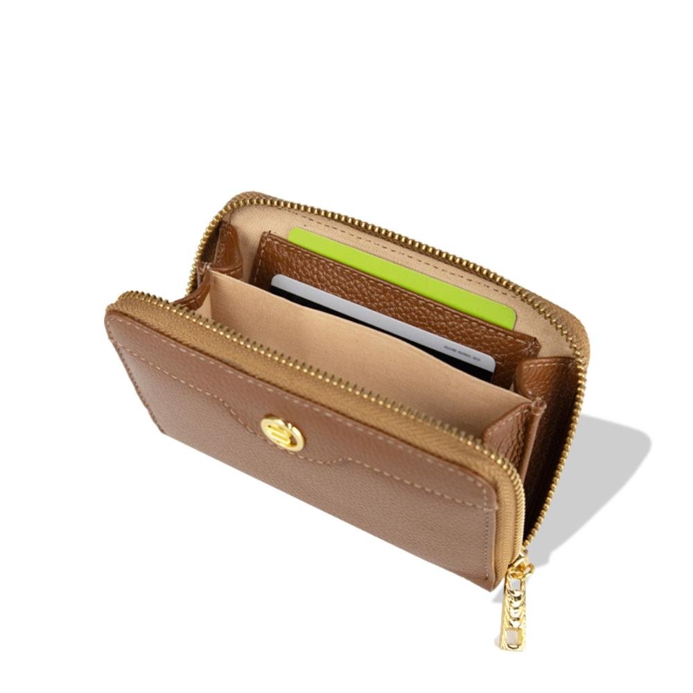 Carteira Couro Feminina F39441K2C Le Postiche Caramelo 3