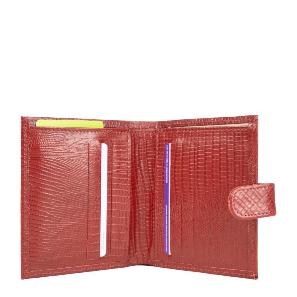 Carteira Couro Feminina Lingueta LZ 2411728 Le Postiche Vermelho 6