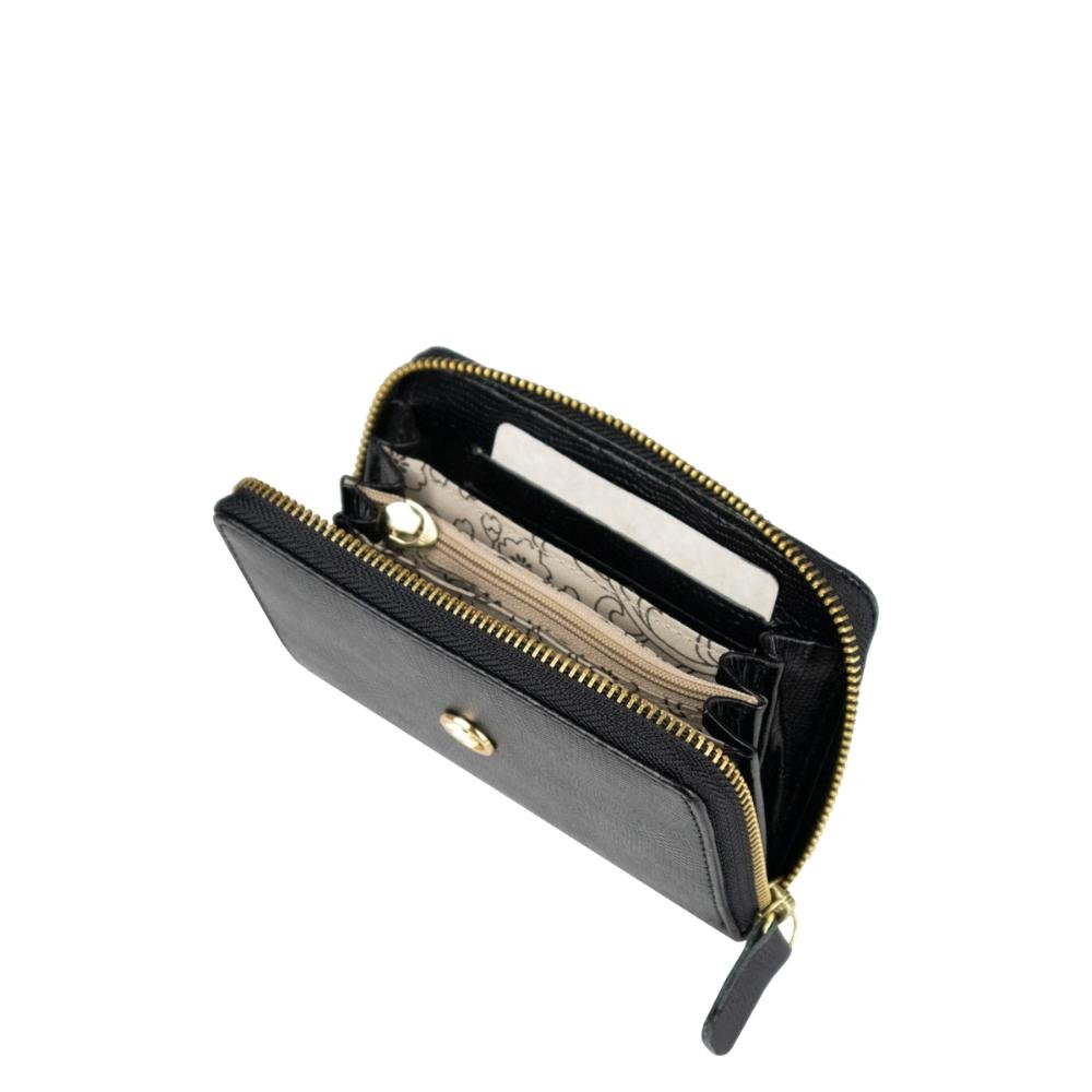 Carteira Couro Feminina Lezard Le Postiche Preto 3