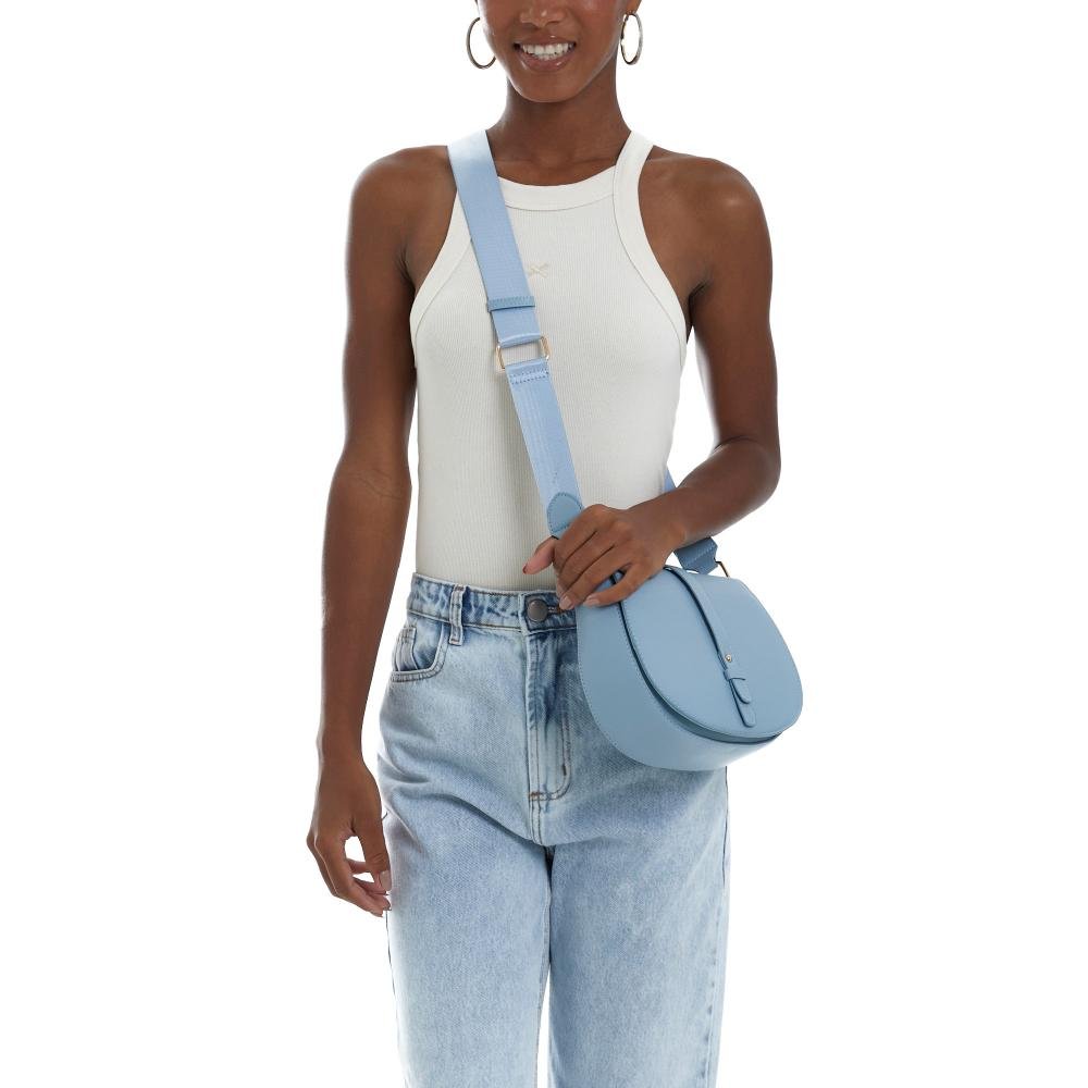 Bolsa Transversal Floater Fivela BS67356LP Le Postiche Azul 2