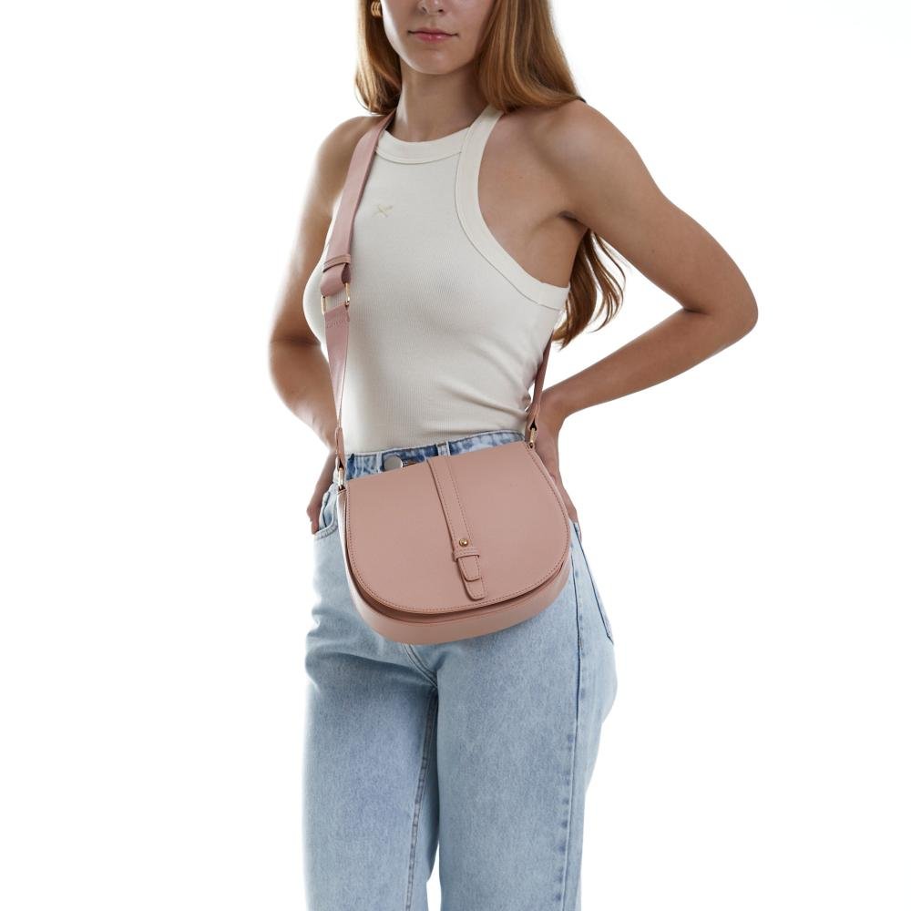 Bolsa Transversal Floater Fivela BS67356LP Le Postiche Rosa 2