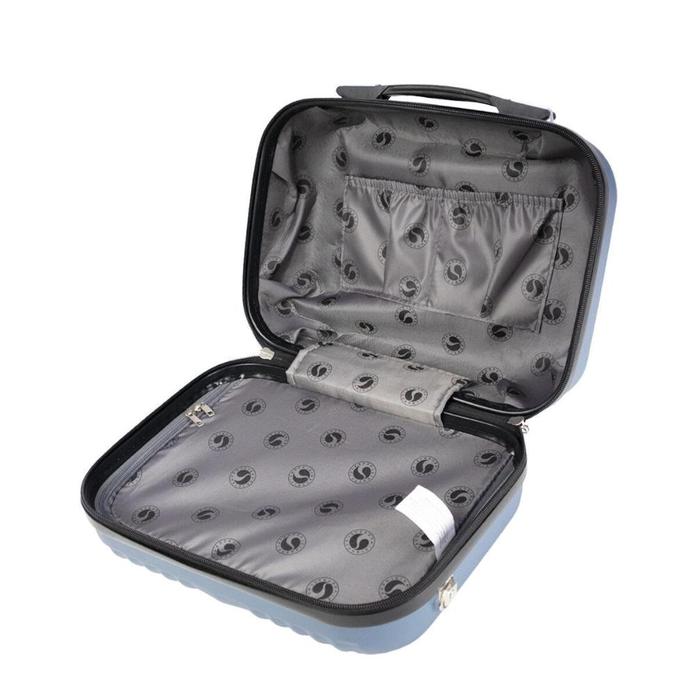 Frasqueira de Viagem Rígida ABS Hamburgo Stradda Azul 4