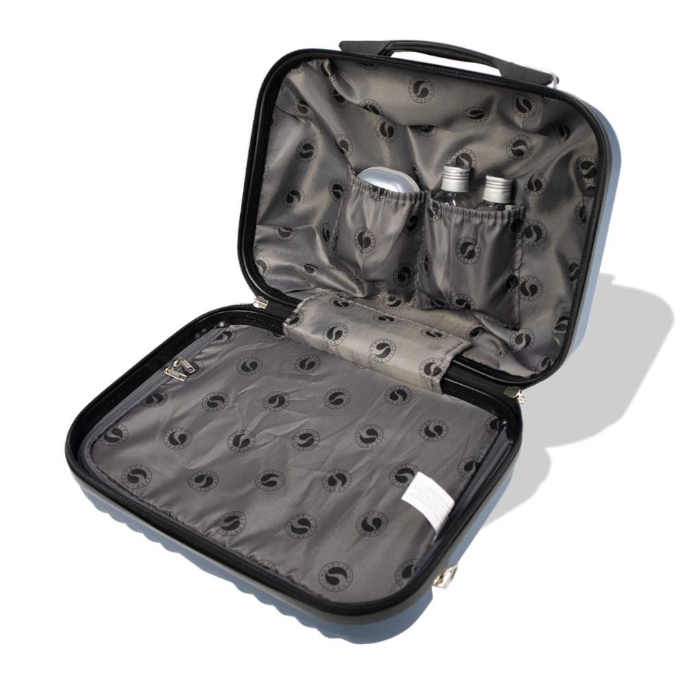 Frasqueira de Viagem Rígida ABS Hamburgo Stradda Azul 7