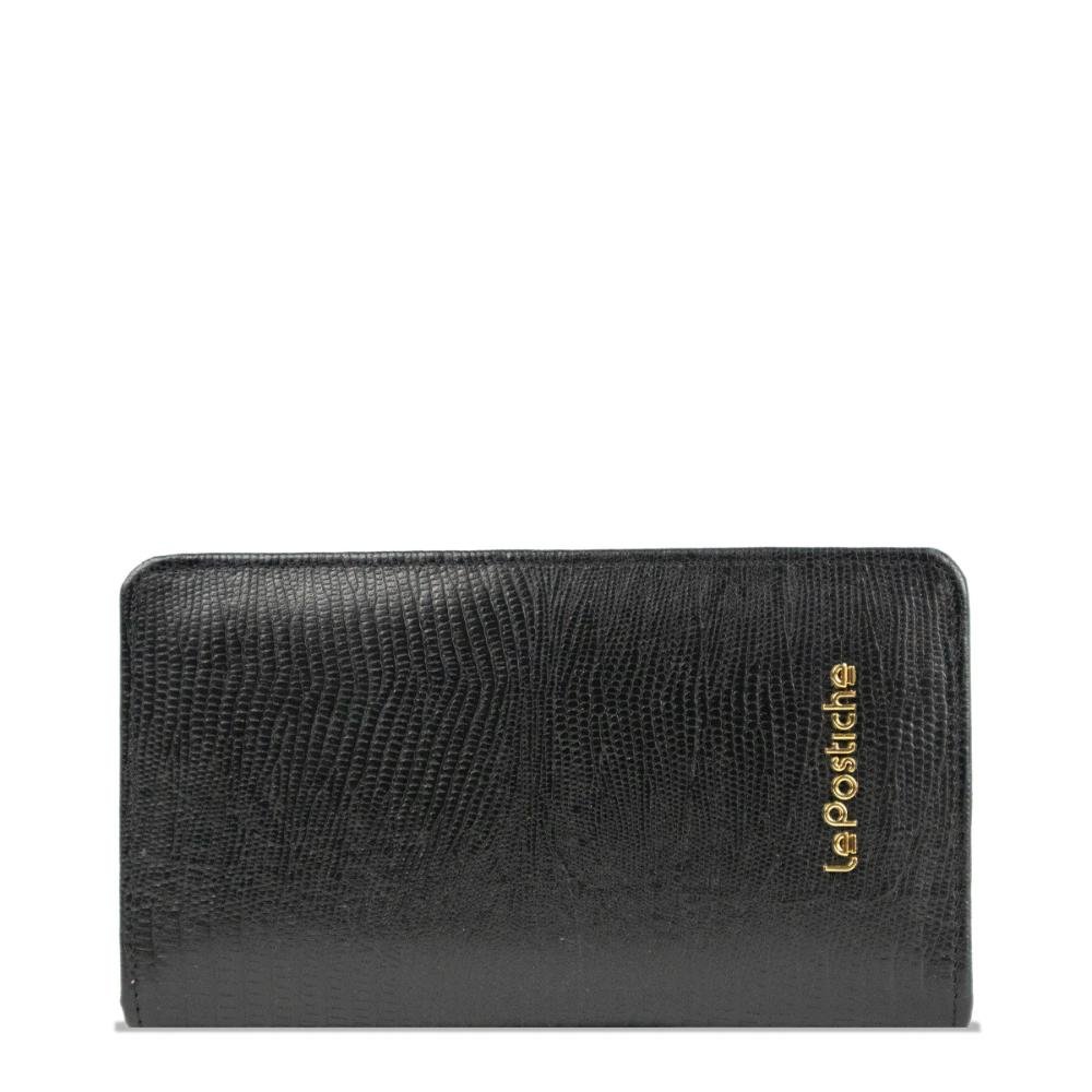 Carteira Couro Feminina Lezard com Lingueta 2411844 Le Postiche