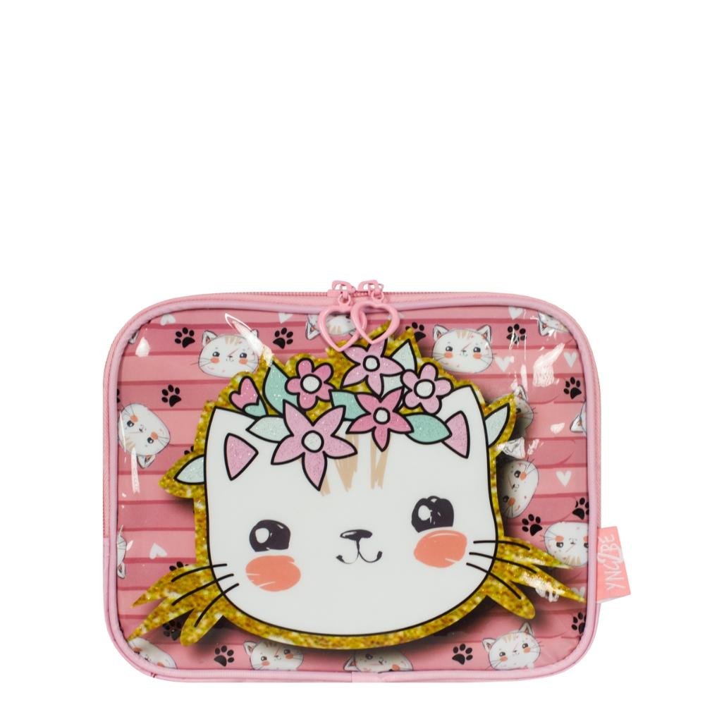 Lancheira Gatinha Infantil Luxcel
