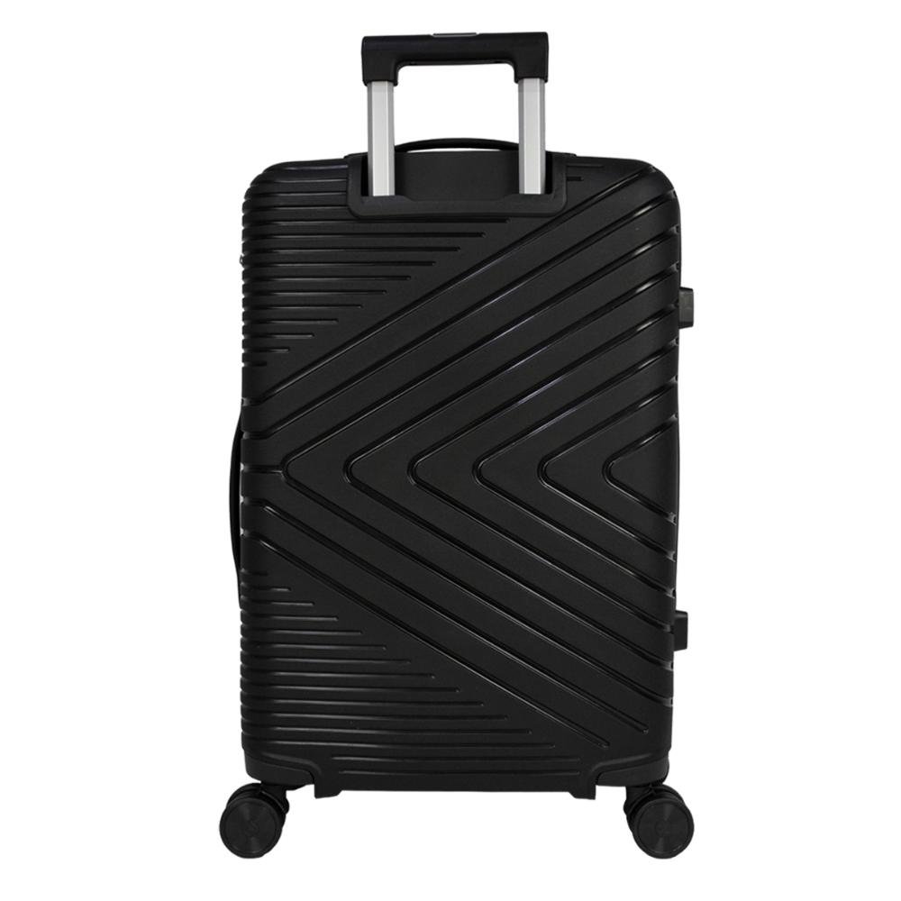 Mala de Viagem Grande 32 Kg Polipropileno Rodas Giro 360° Chicago Day By Day Preto 2