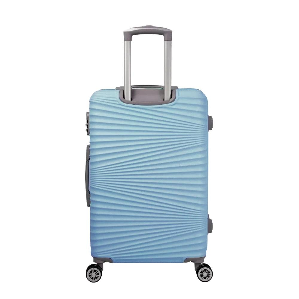 Mala Grande 32kg Rígida Rodas Giro 360º Hamburgo Stradda  Azul Claro 11