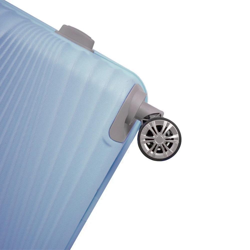 Mala Grande 32kg Rígida Rodas Giro 360º Hamburgo Stradda  Azul Claro 13