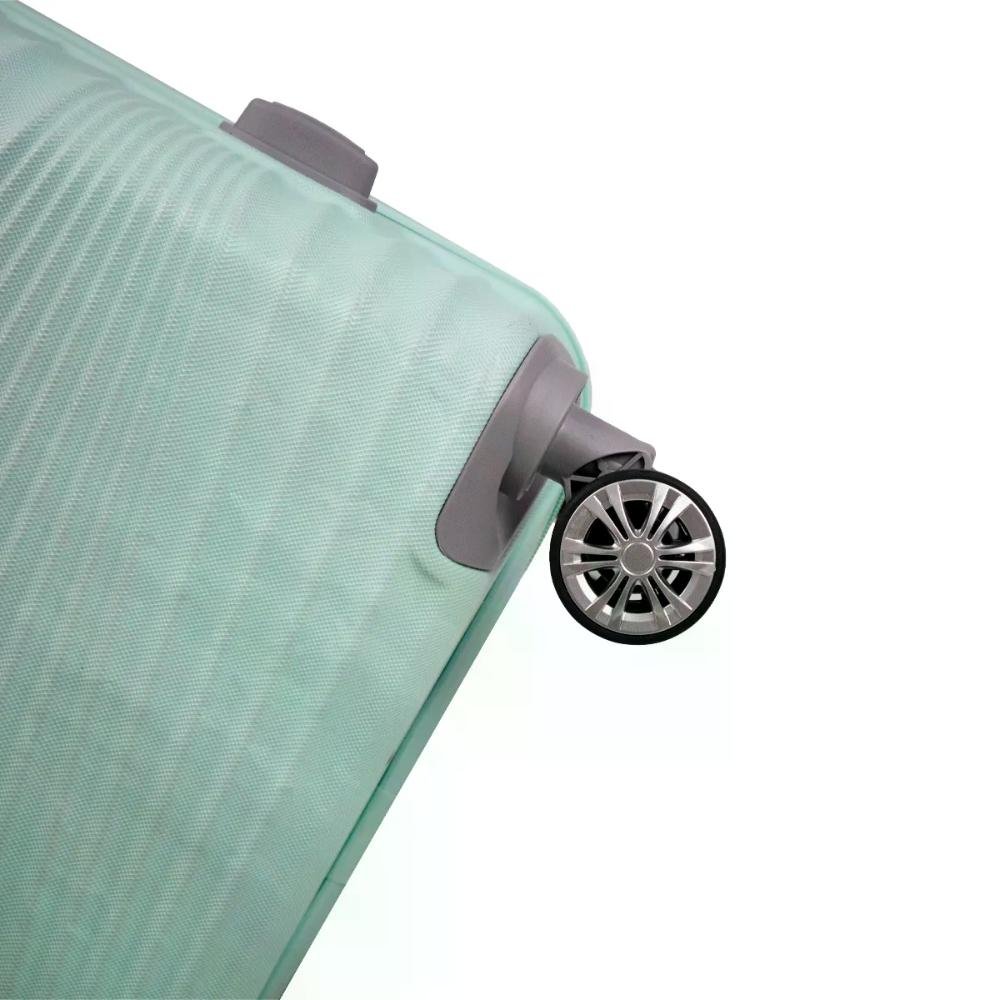 Mala Grande 32kg Rígida Rodas Giro 360º Hamburgo Stradda  Azul Claro 6