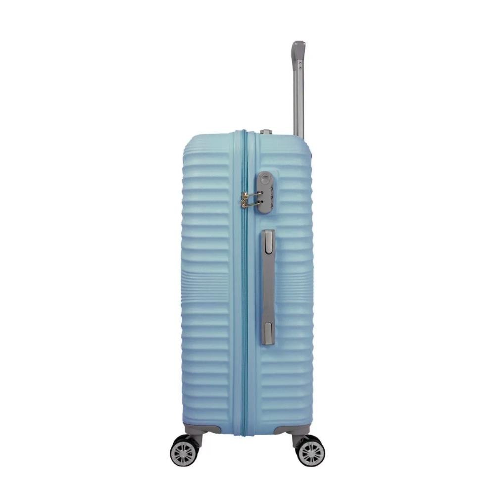 Mala Grande 32kg Rígida Rodas Giro 360º Hamburgo Stradda  Azul Claro 9