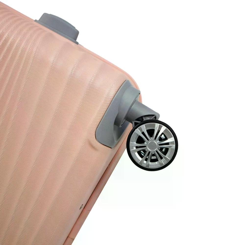 Mala Grande 32kg Rígida Rodas Giro 360º Hamburgo Stradda  Rosa 6