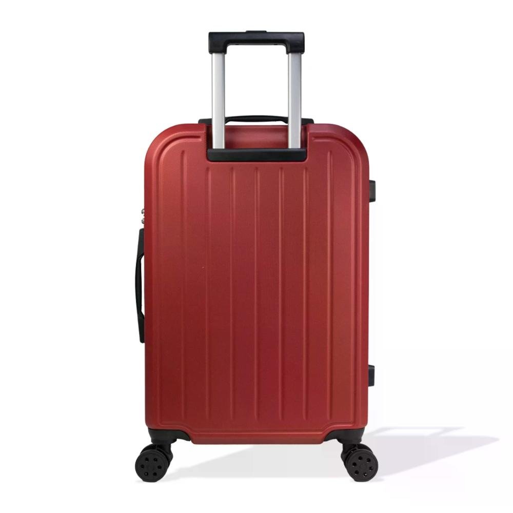 Mala Grande 32kg Rígida Rodas Giro 360º Hamburgo Stradda Vermelho 6