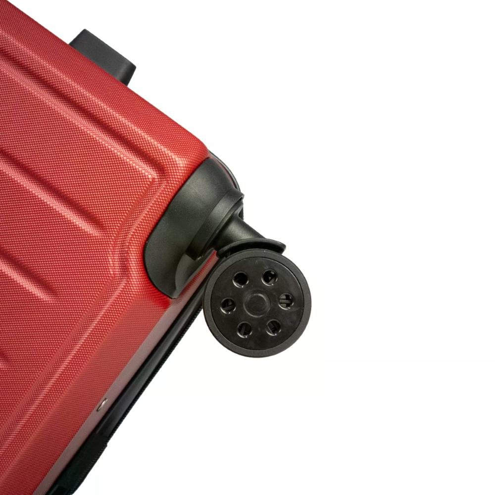 Mala Grande 32kg Rígida Rodas Giro 360º Hamburgo Stradda Vermelho 8