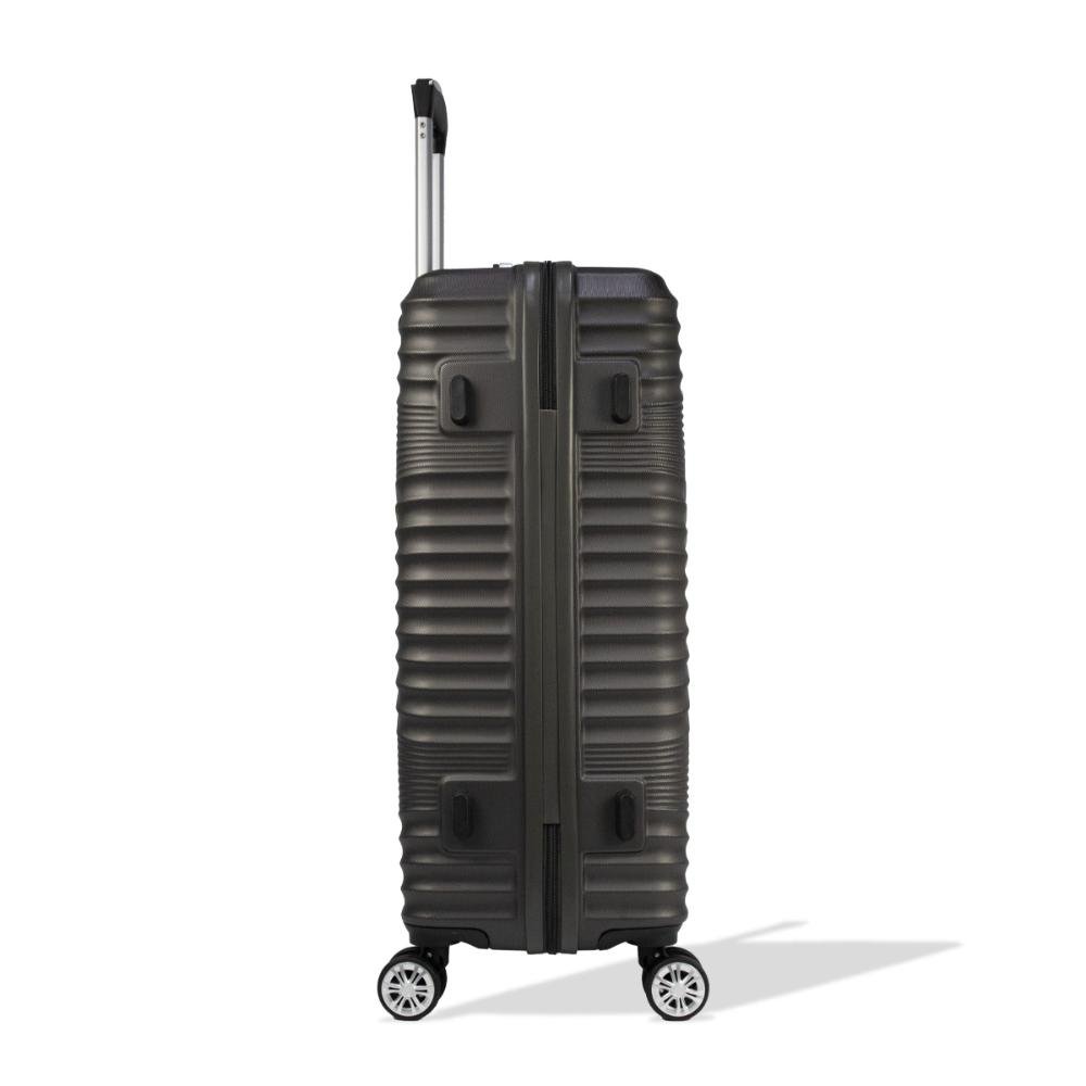 Mala Média 23kg Rígida Rodas Giro 360º Hamburgo Stradda Grafite 5