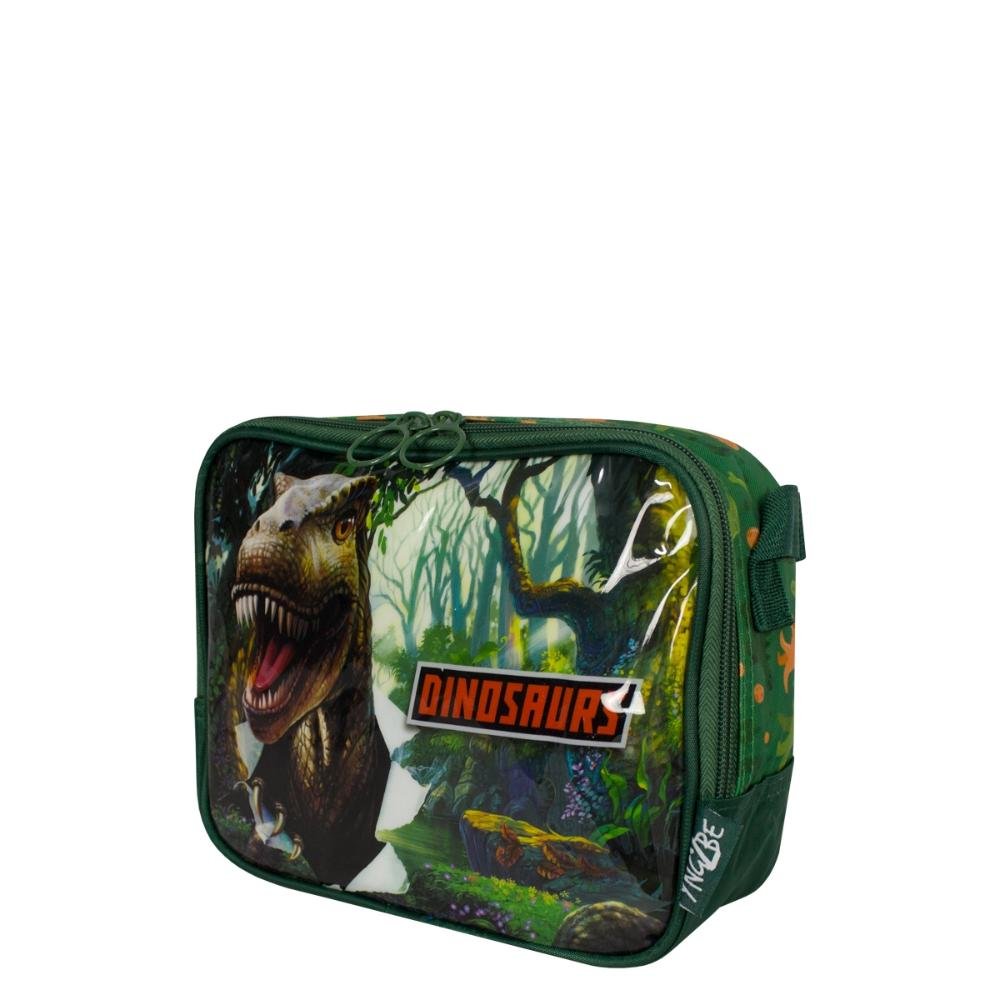 Lancheira Dinossauro Infantil Luxcel Verde 2