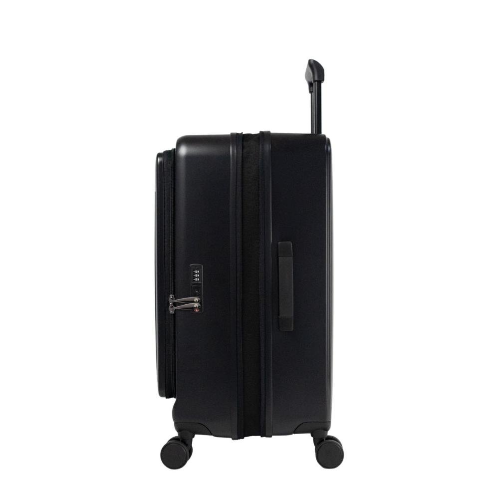 Mala Média 23kg com Rodas Giro 360º Policarbonato Monte Carlo Le Postiche Preto 4