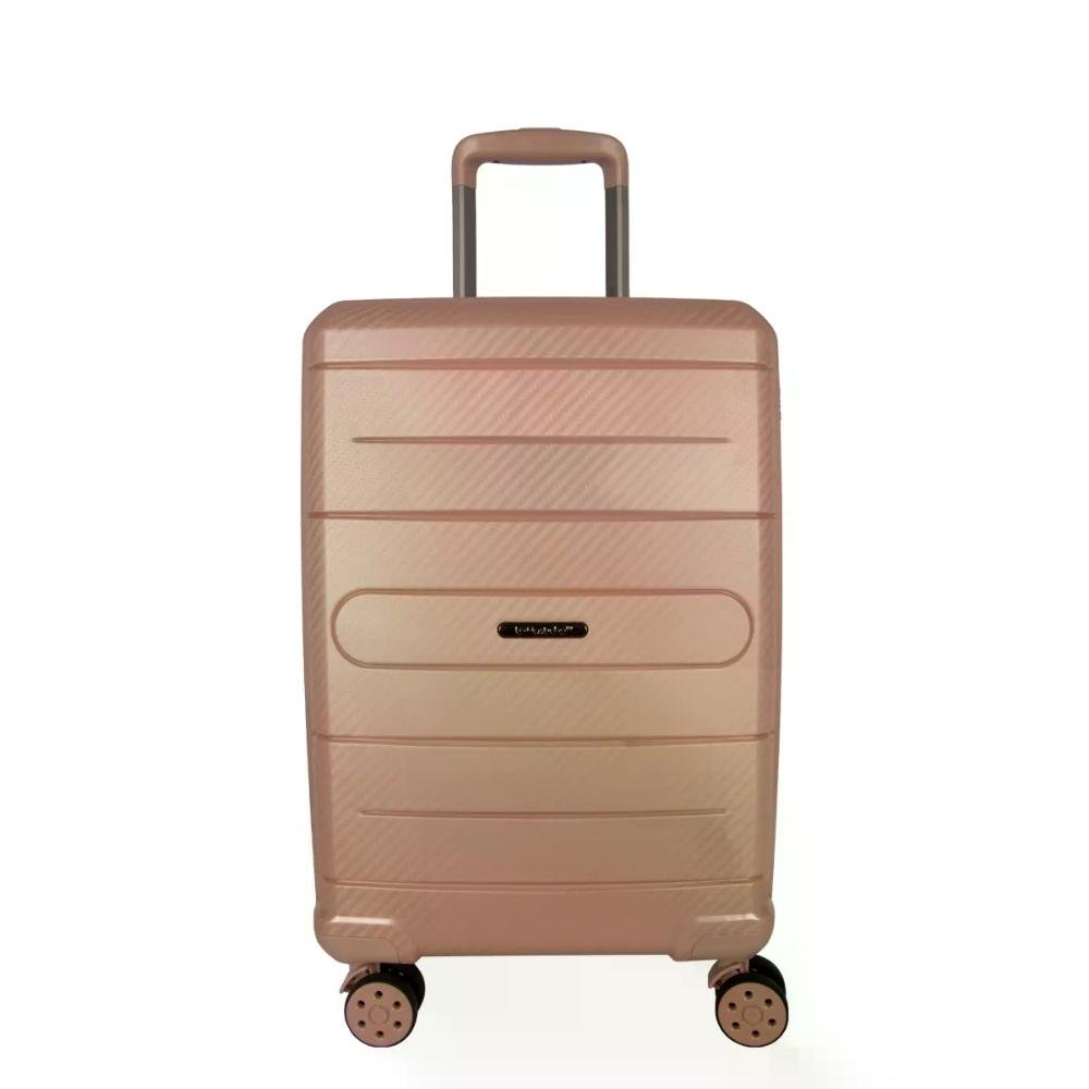 Mala Pequena de Bordo 10kg Polipropileno Rodas Giro 360° Berlim Black Eco Le Postiche