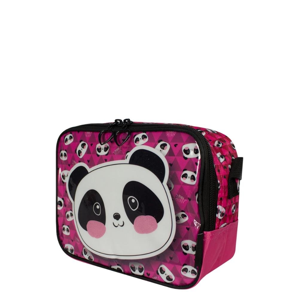 Lancheira Panda Infantil Luxcel Rosa 2