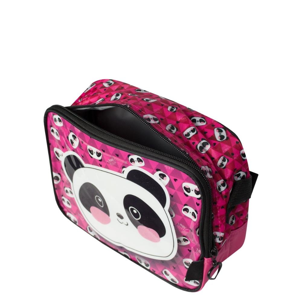 Lancheira Panda Infantil Luxcel Rosa 4