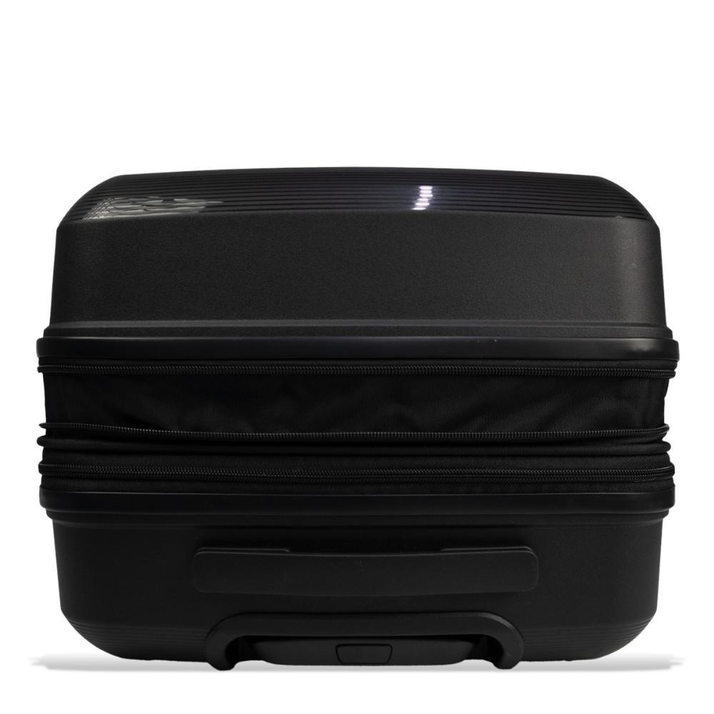 Mala Grande 32Kg Polipropileno Rodas Giro 360° Fusion Line Echolac Preto 6