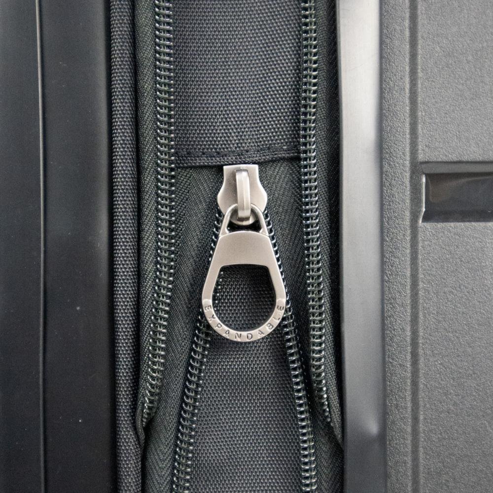 Mala Grande 32Kg Polipropileno Rodas Giro 360° Fusion Line Echolac Preto 7