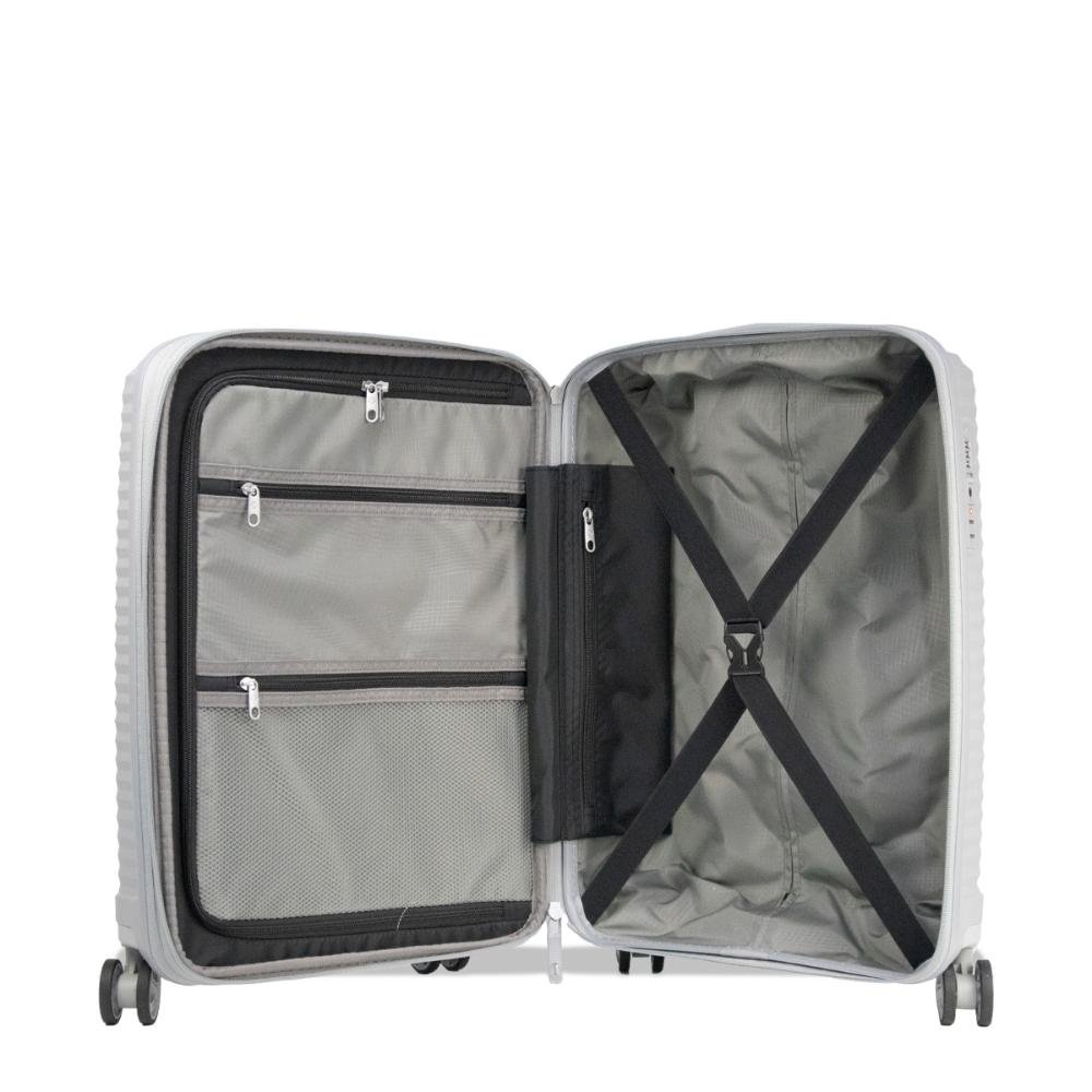 Mala Pequena de Bordo 10kg Polipropileno Rodas Giro 360° Varro Samsonite Cinza 5