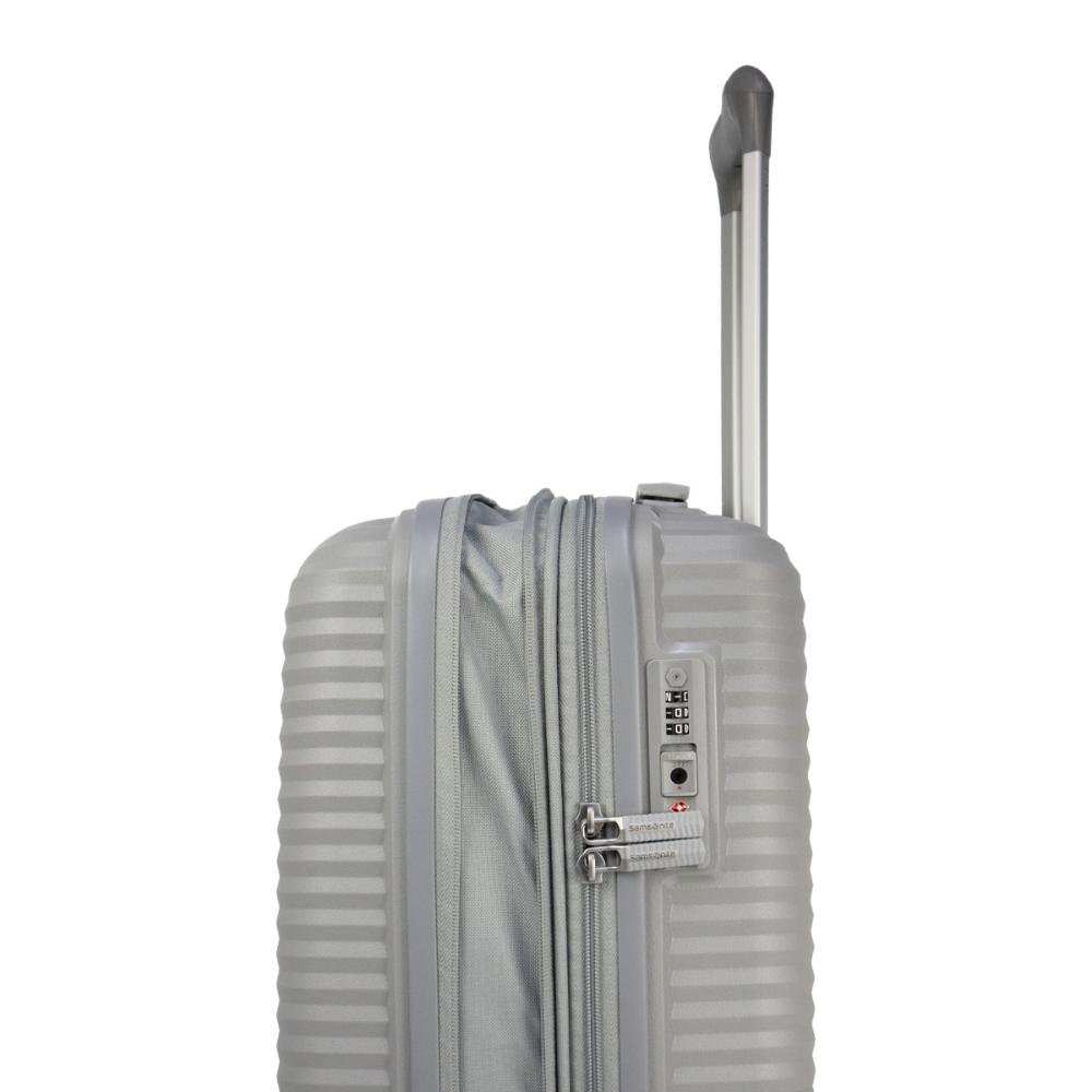 Mala Pequena de Bordo 10kg Polipropileno Rodas Giro 360° Varro Samsonite Cinza 7