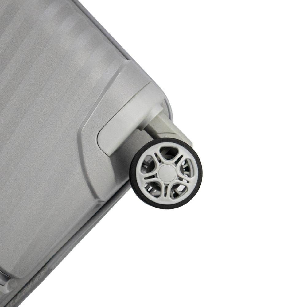 Mala Pequena de Bordo 10kg Polipropileno Rodas Giro 360° Varro Samsonite Cinza 9