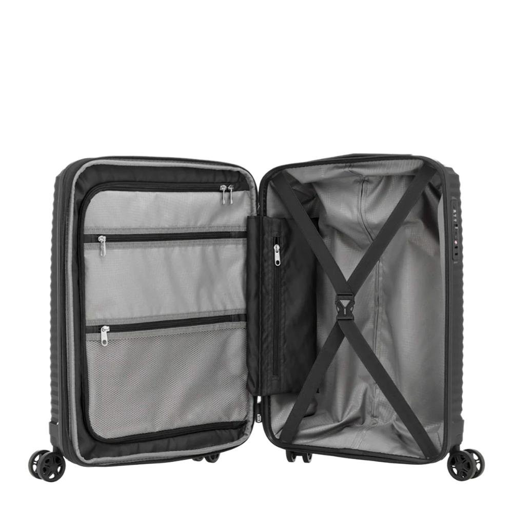 Mala Pequena de Bordo 10kg Polipropileno Rodas Giro 360° Varro Samsonite Preto 4