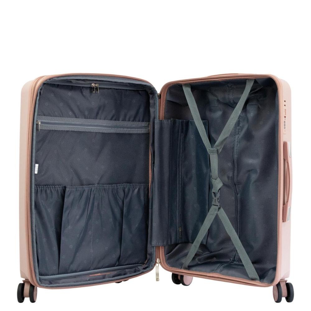 Mala Grande 32kg Polipropileno Rodas Giro 360º Madrid Le Postiche Rose 5