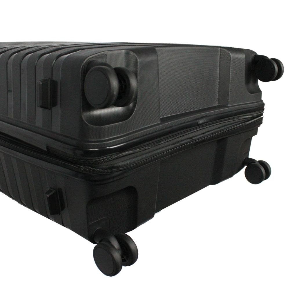 Mala Grande 32kg Rígida Rodas Giro 360° Tecno Line Echolac Preto 6