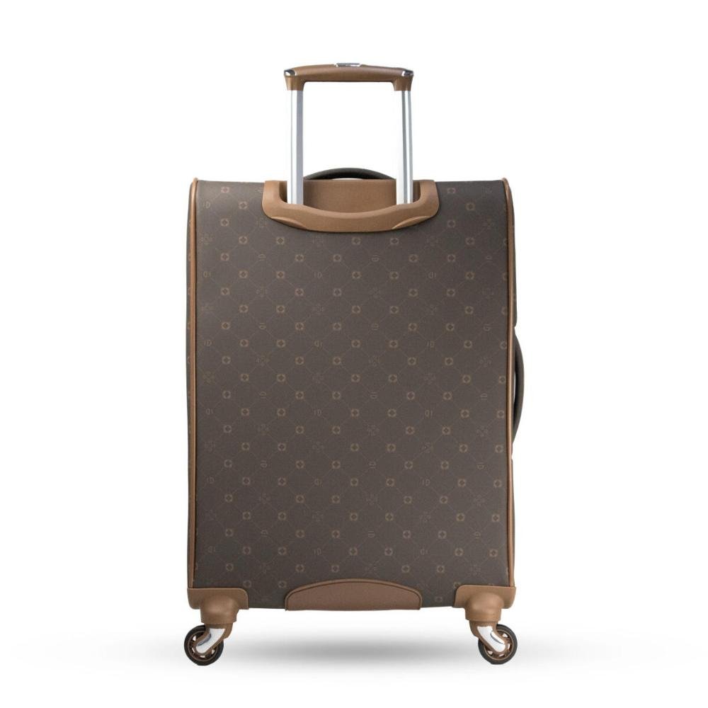 Mala Média 23kg com Rodas Fixas Monograma Le Postiche Café 3