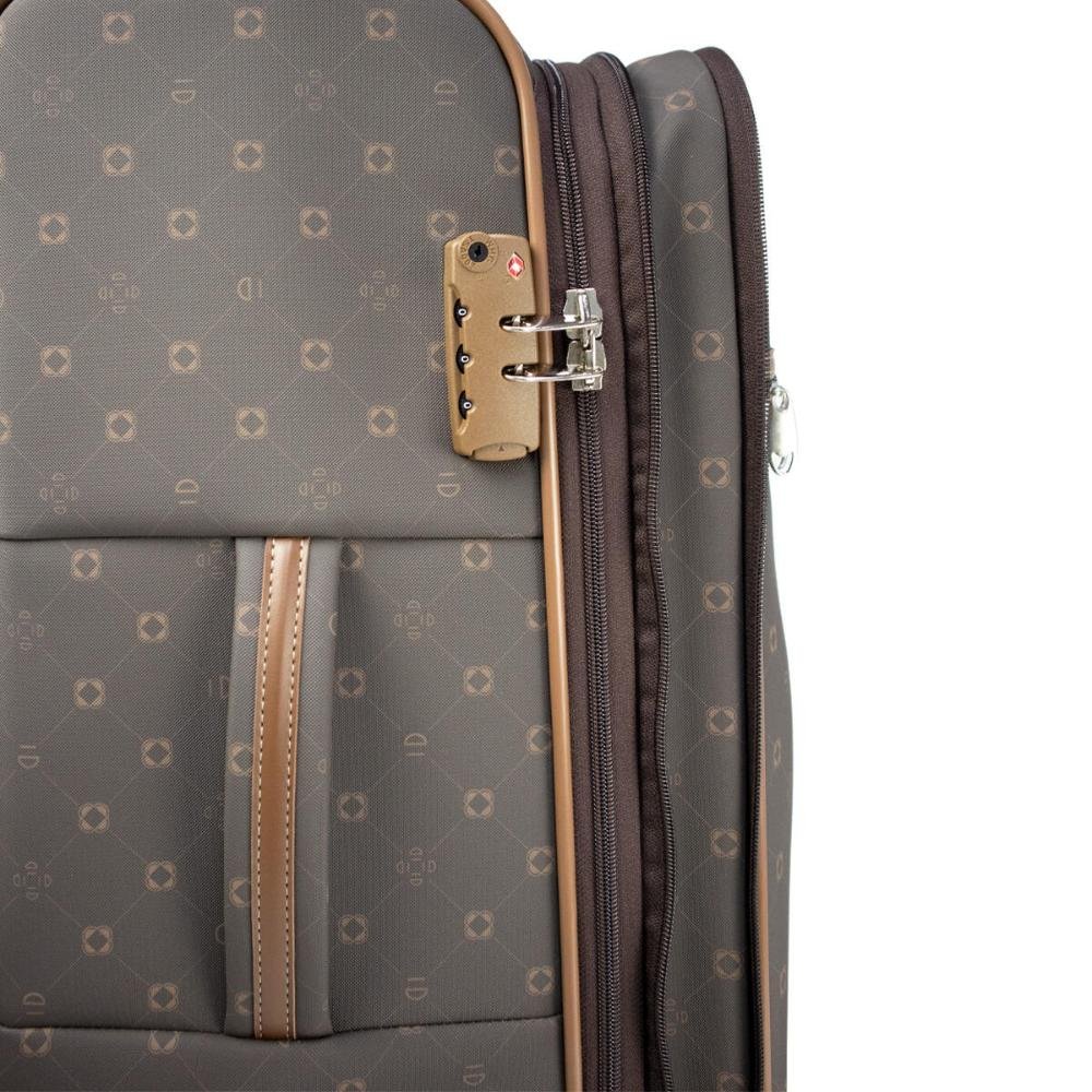 Mala Média 23kg com Rodas Fixas Monograma Le Postiche Café 7