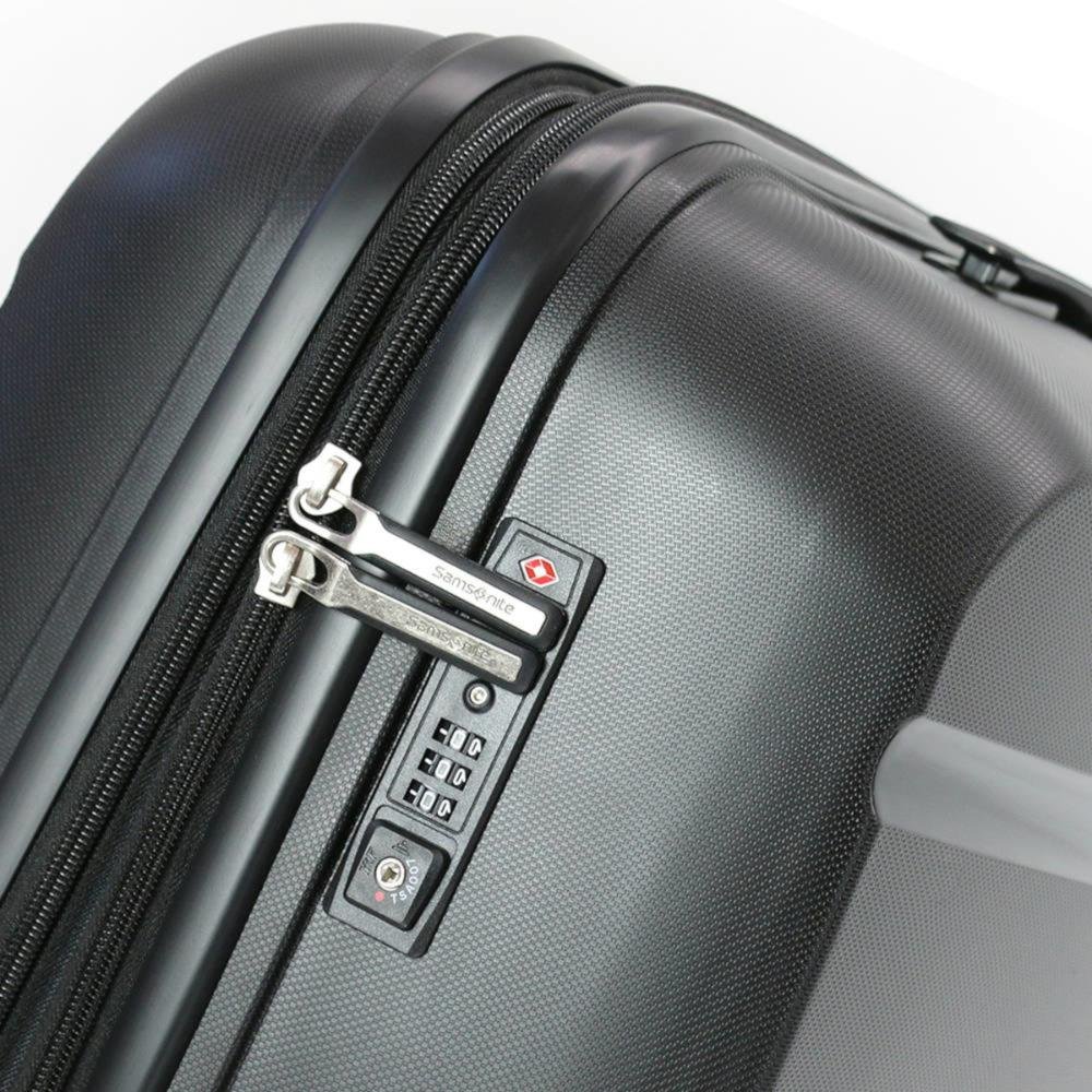 Mala Média 23kg Polipropileno com Rodas Giro 360° Rígida Spin Air Samsonite Preto 7