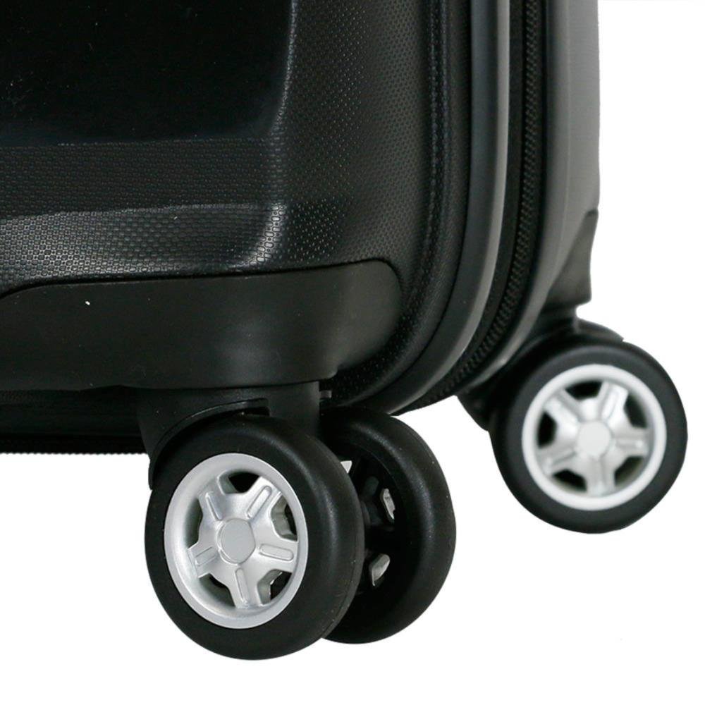 Mala Média 23kg Polipropileno com Rodas Giro 360° Rígida Spin Air Samsonite Preto 10