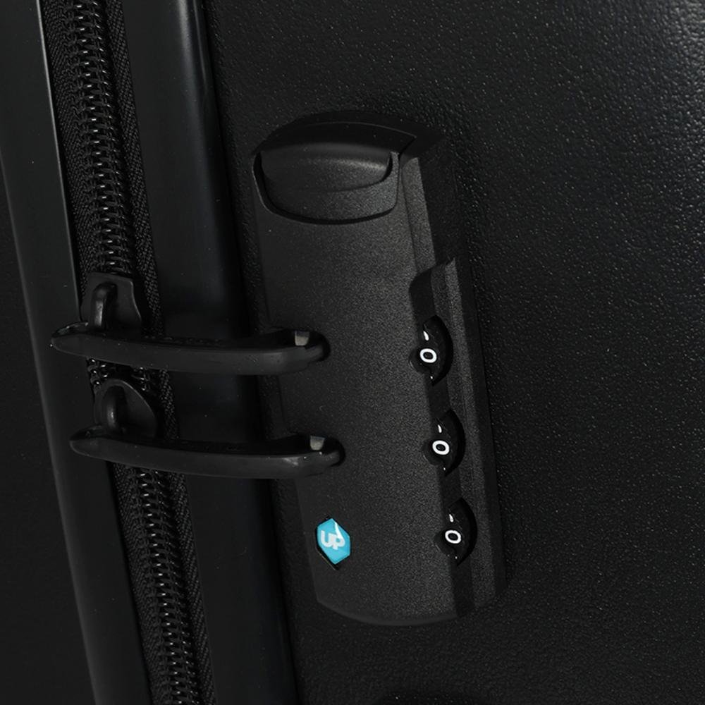 Mala Pequena de Bordo 10kg Rígida com Rodas Giro 360º Pop Up4You Preto 5