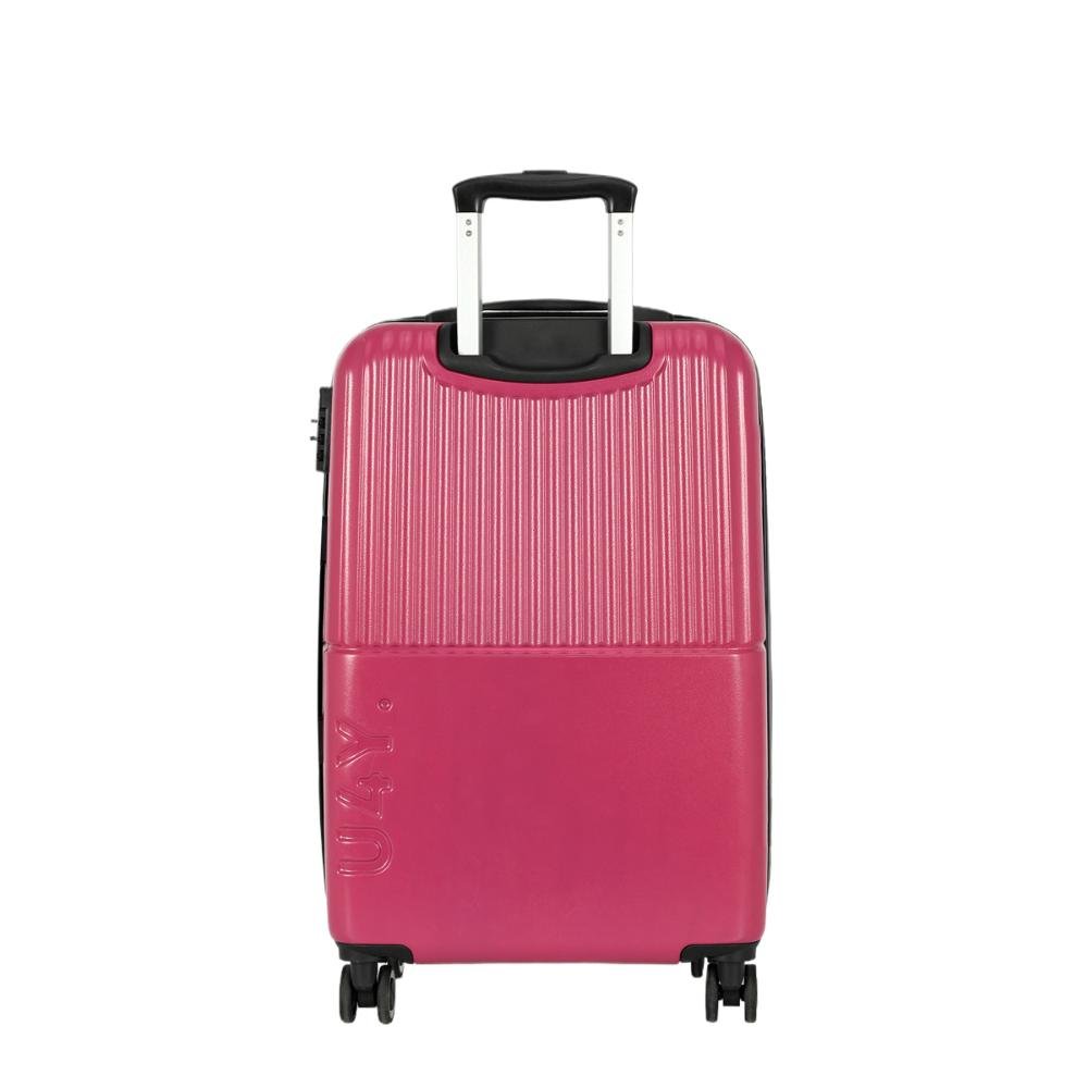 Mala Pequena de Bordo 10kg Rígida com Rodas Giro 360º Pop Up4You Vinho 2