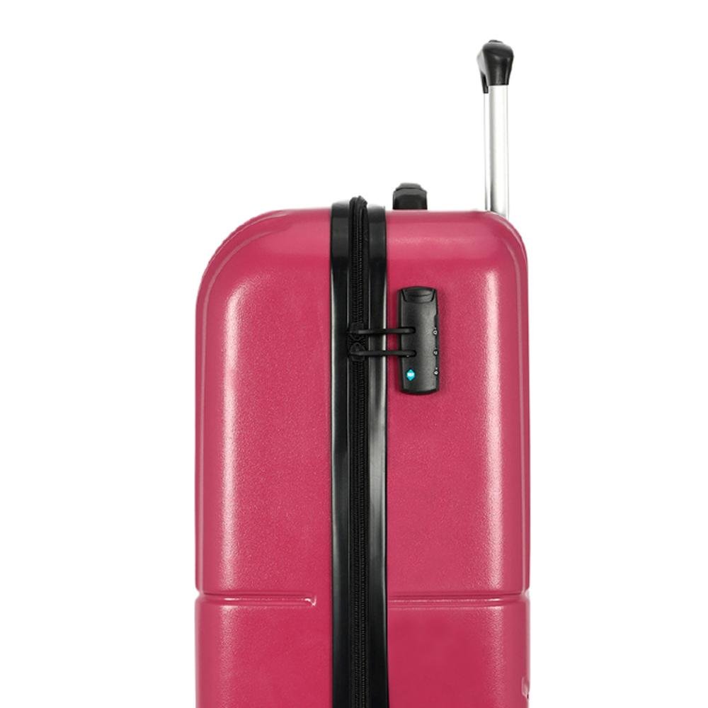 Mala Pequena de Bordo 10kg Rígida com Rodas Giro 360º Pop Up4You Vinho 6