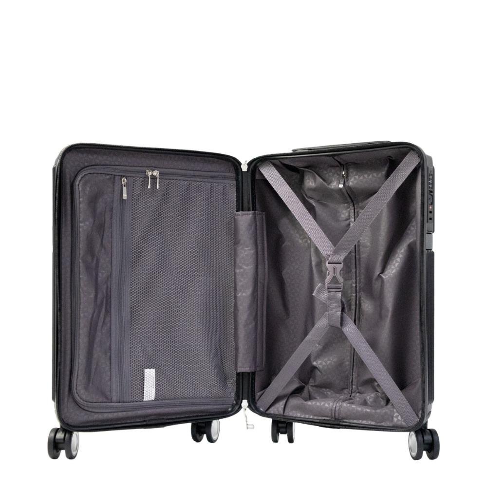 Mala Pequena de Bordo 10kg Rodas Giro 360º Style Line Echolac Preto 5