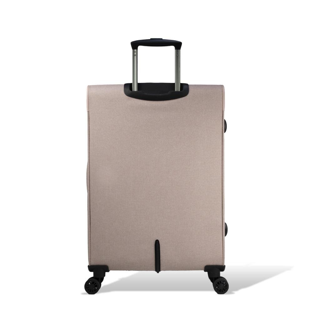 Mala Média 23kg Poliéster com Rodas Giro 360º Soft Line Echolac Rosa Claro 2