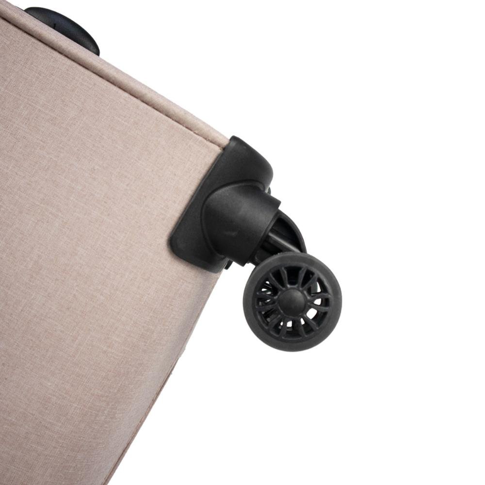 Mala Média 23kg Poliéster com Rodas Giro 360º Soft Line Echolac Rosa Claro 9