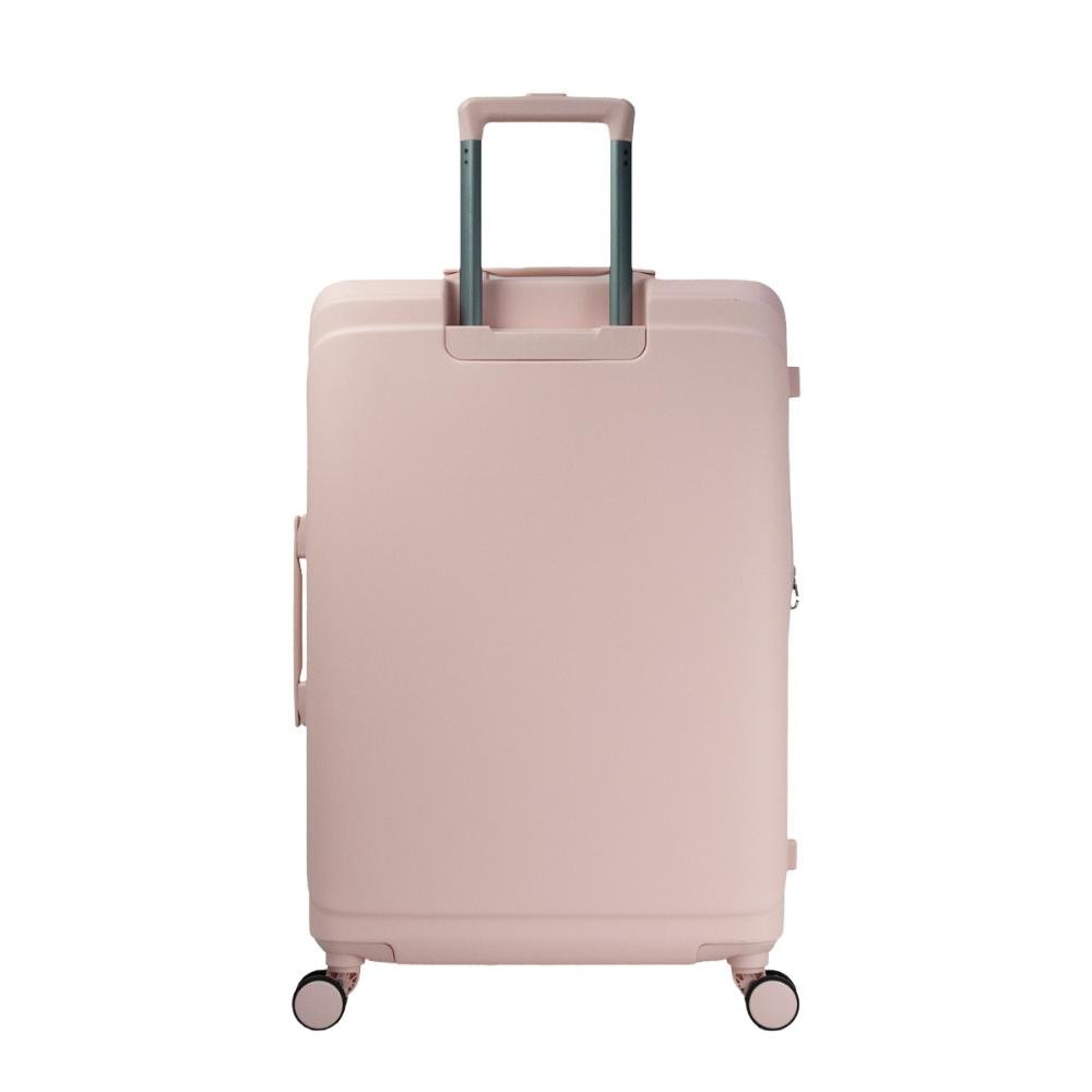 Mala Média 23kg Rígida com Rodas 360º Eco Line Echolac Rosa Claro 2